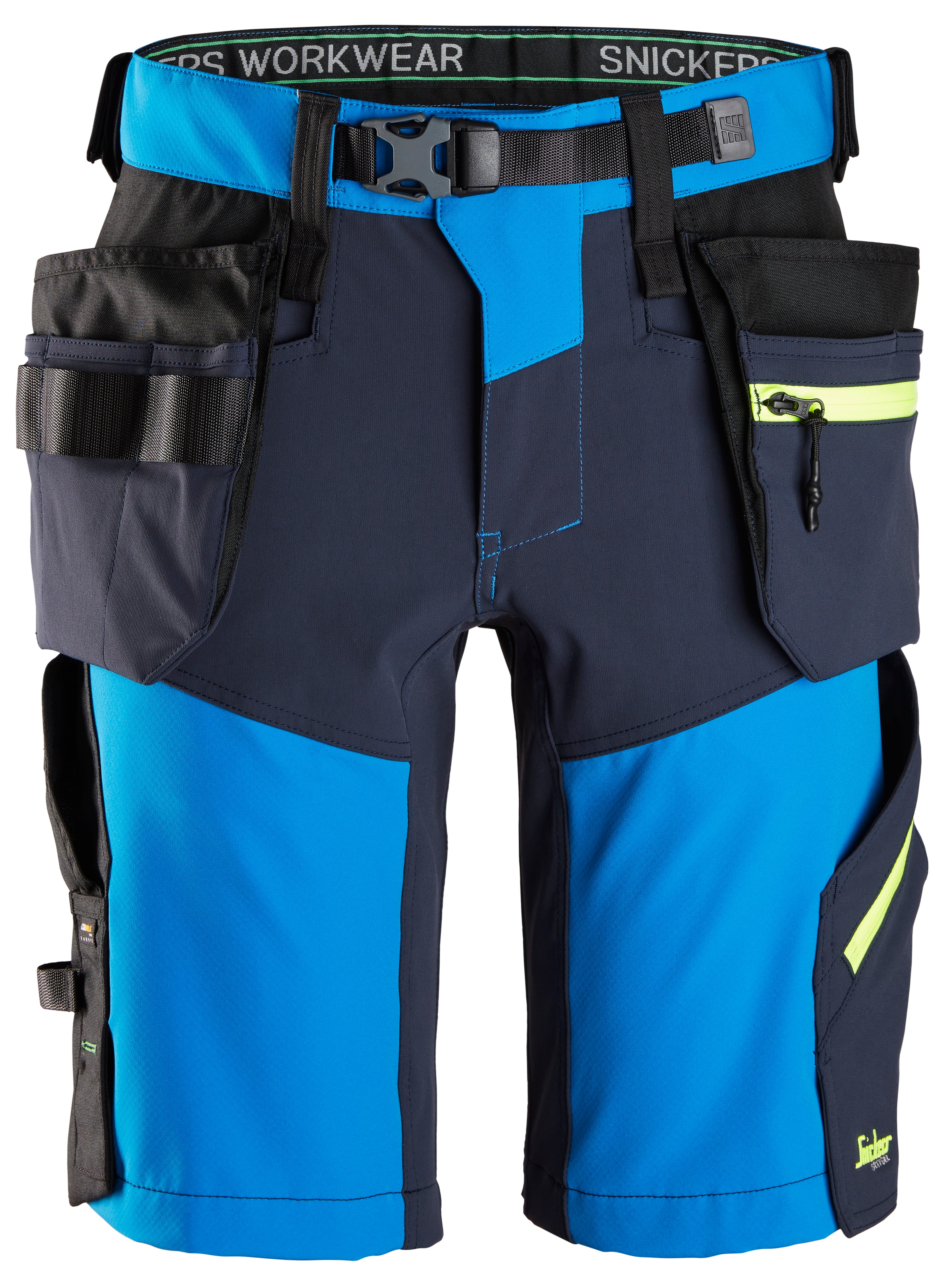 FlexiWork, Softshell Stretch Shorts+ Holster Pockets - True Blue\Navy- 5695
