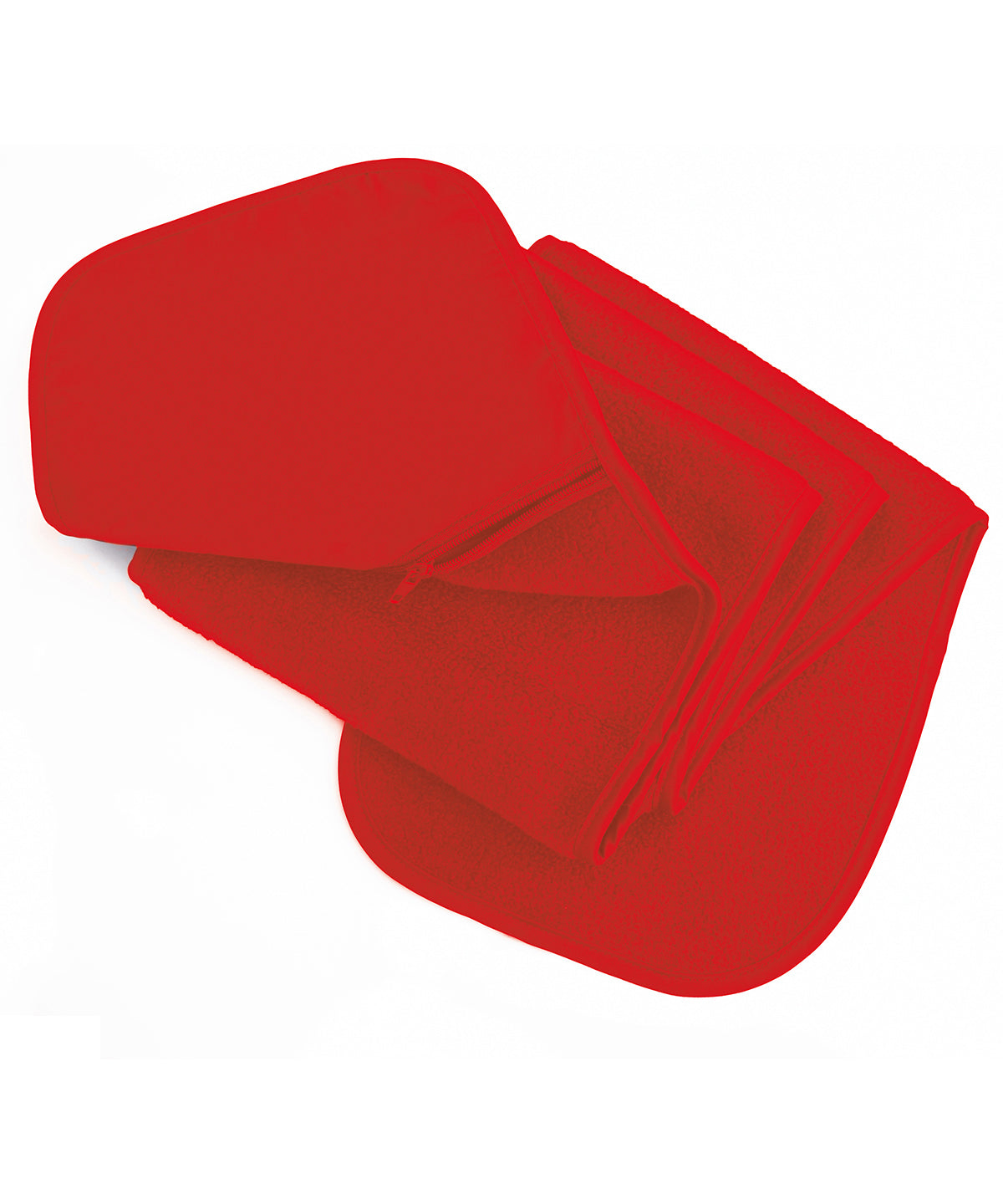 Polartherm™ Fleece Scarf with Zip Pocket - Red