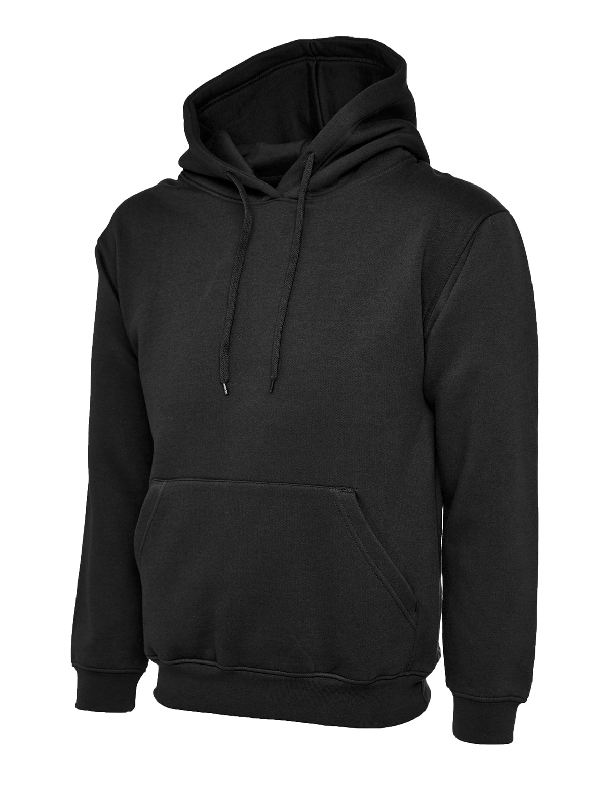 Ladies Deluxe Hooded Sweatshirt - Black