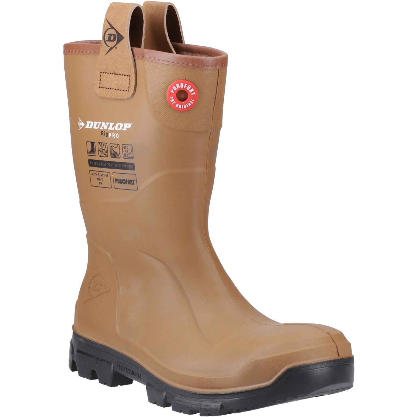 Purofort RigPRO Full Safety Wellington - Brown/Black