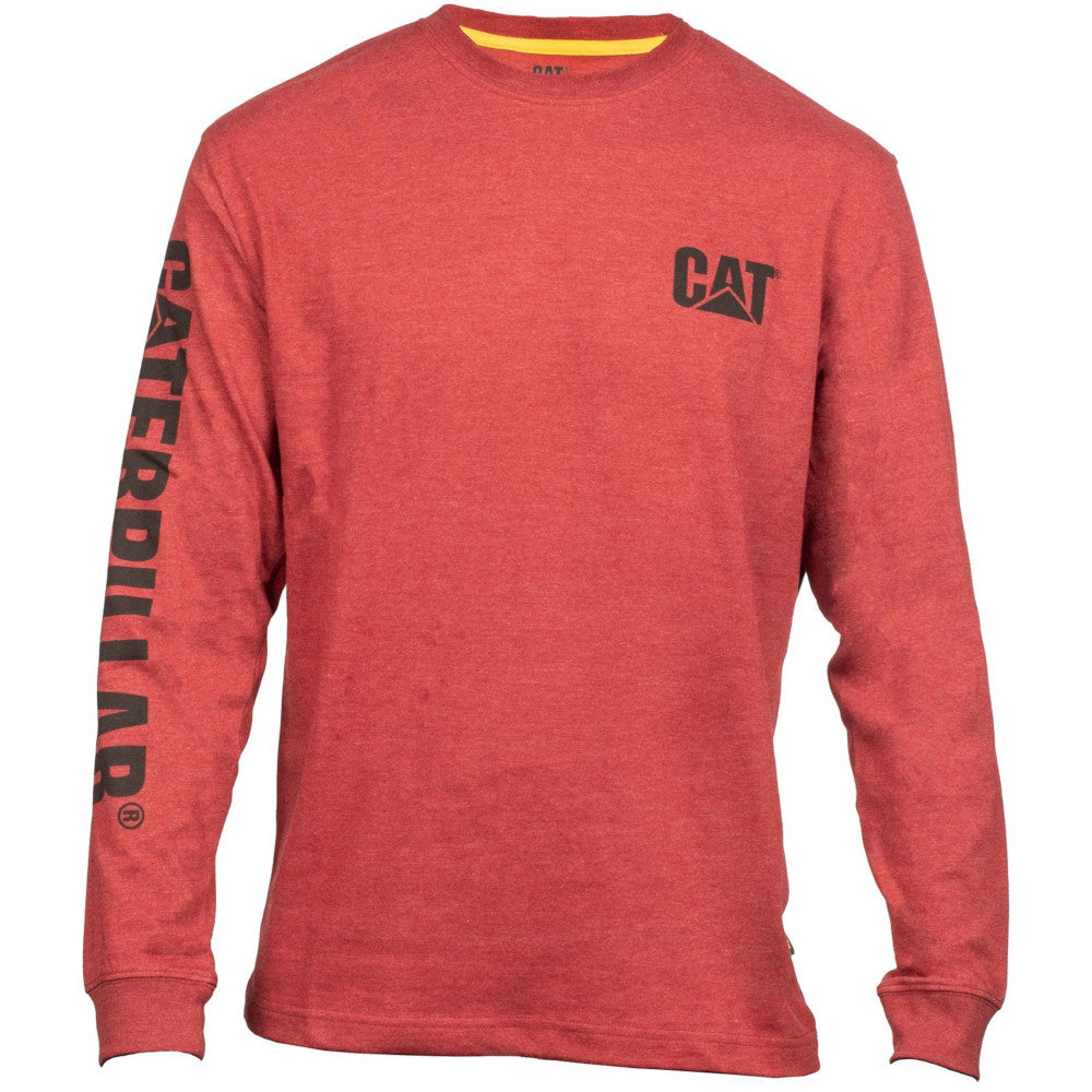 Caterpillar Mens Trademark Logo Cotton T Shirt Black