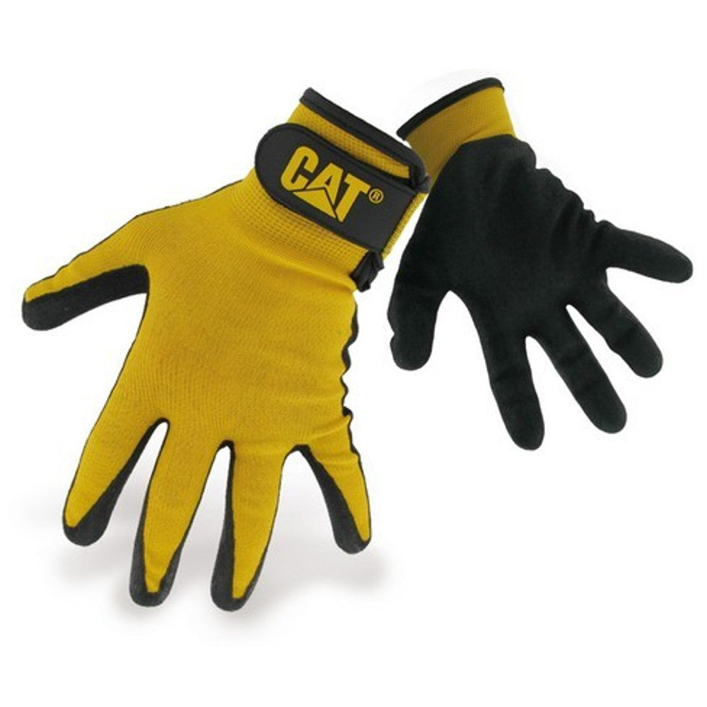 CAT Workwear Mens Workwear 17416 Nitrile Coated Adjustable Cuff Gloves