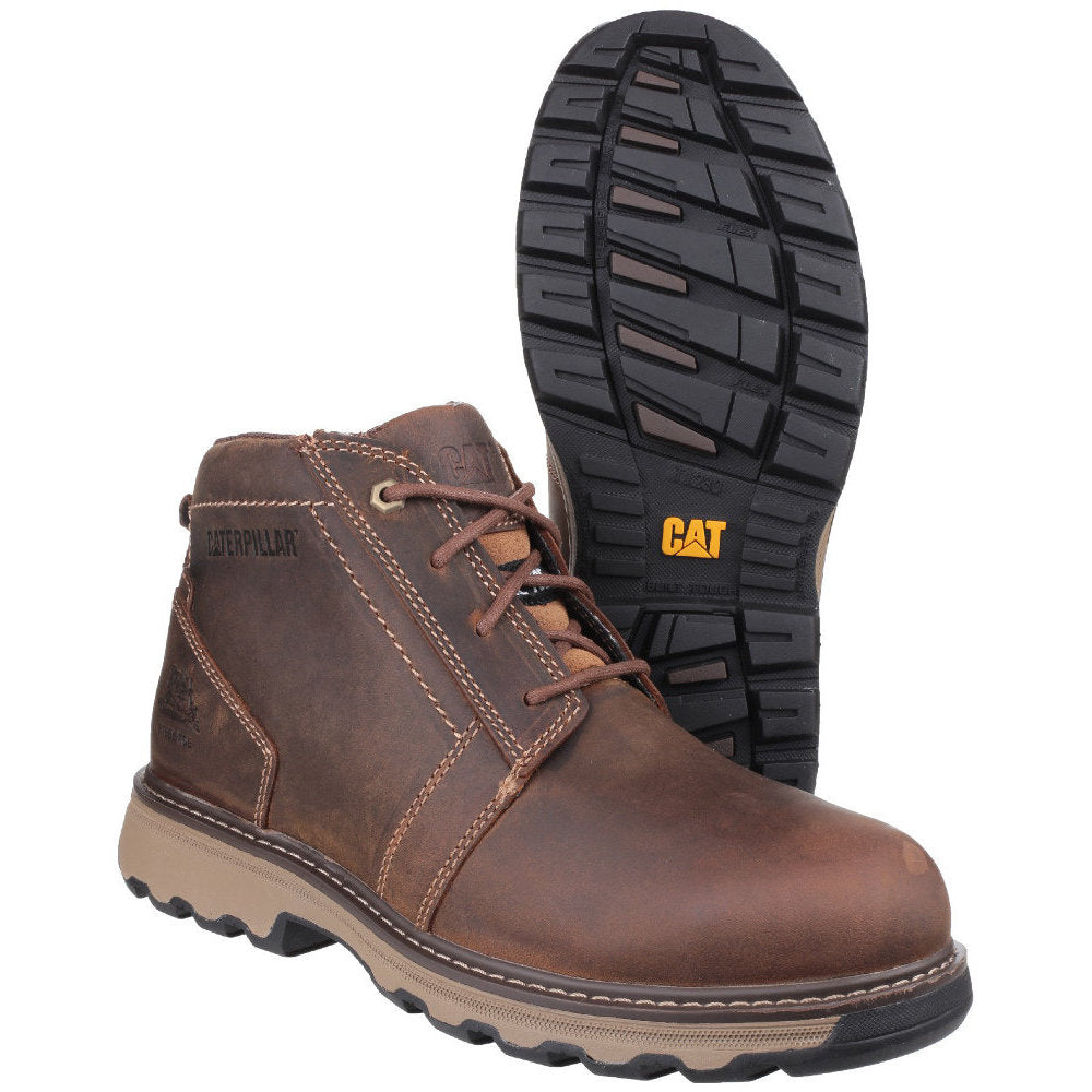 CAT Workwear Mens Parker Lightweight Leather S1P Safety Boots