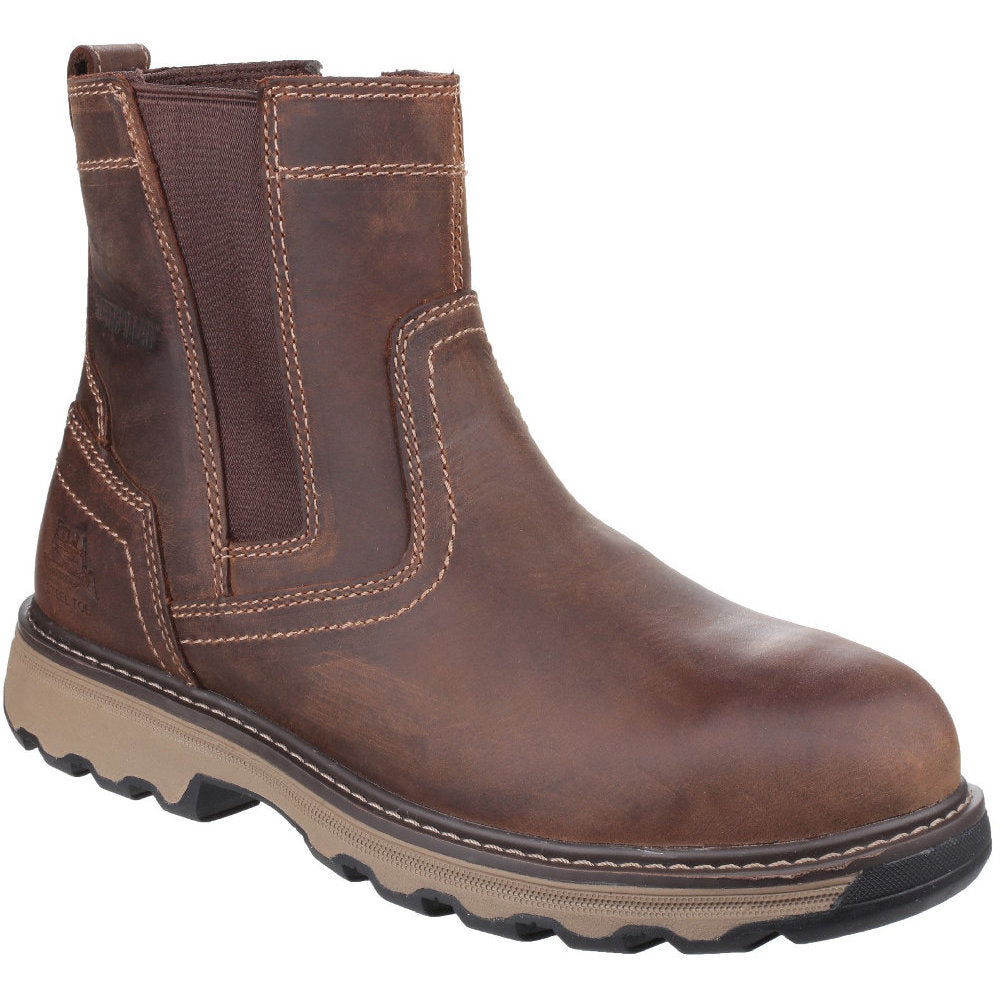 CAT Workwear Mens Pelton Lightweight Leather S1P Safety Deal Boots