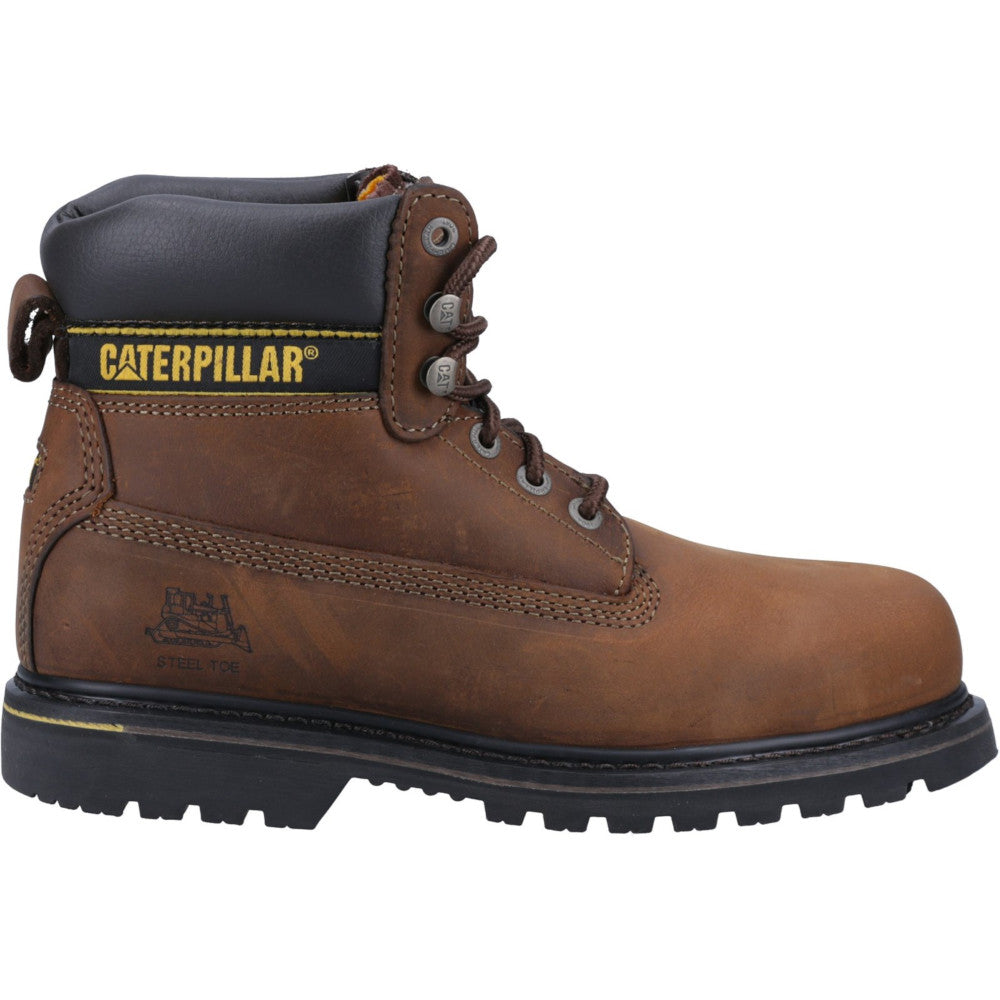 Caterpillar Mens Holton SB Safety Work Boots Brown