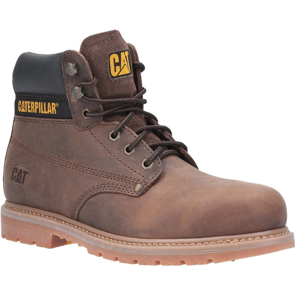 Caterpillar Mens Powerplant GYW Lace Up Leather Safety Boots