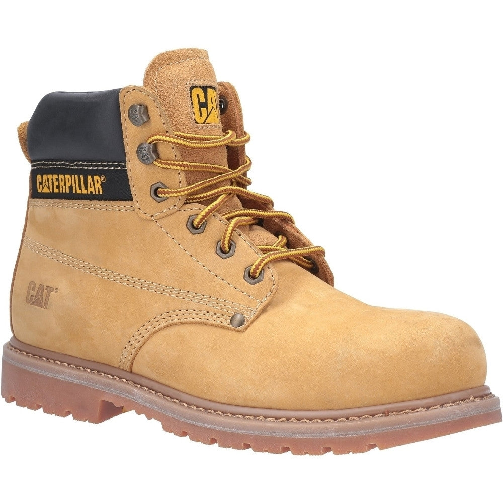 Caterpillar Mens Powerplant GYW Lace Up Leather Safety Boots