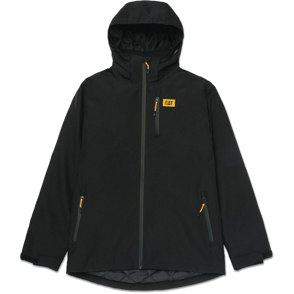 CAT Workwear Mens Padded Full Zip Waterproof Hooded Jacket
