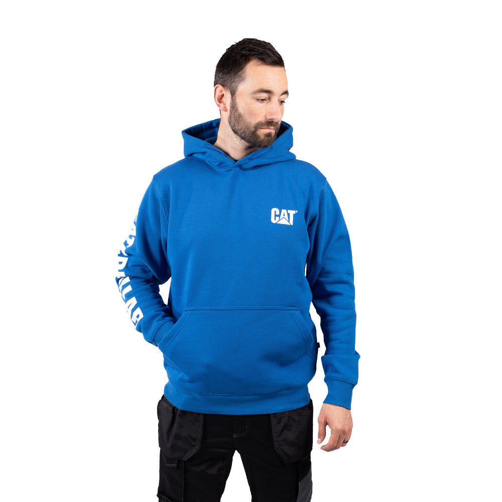 CAT Workwear Mens Trademark Banner Hooded Sweatshirt