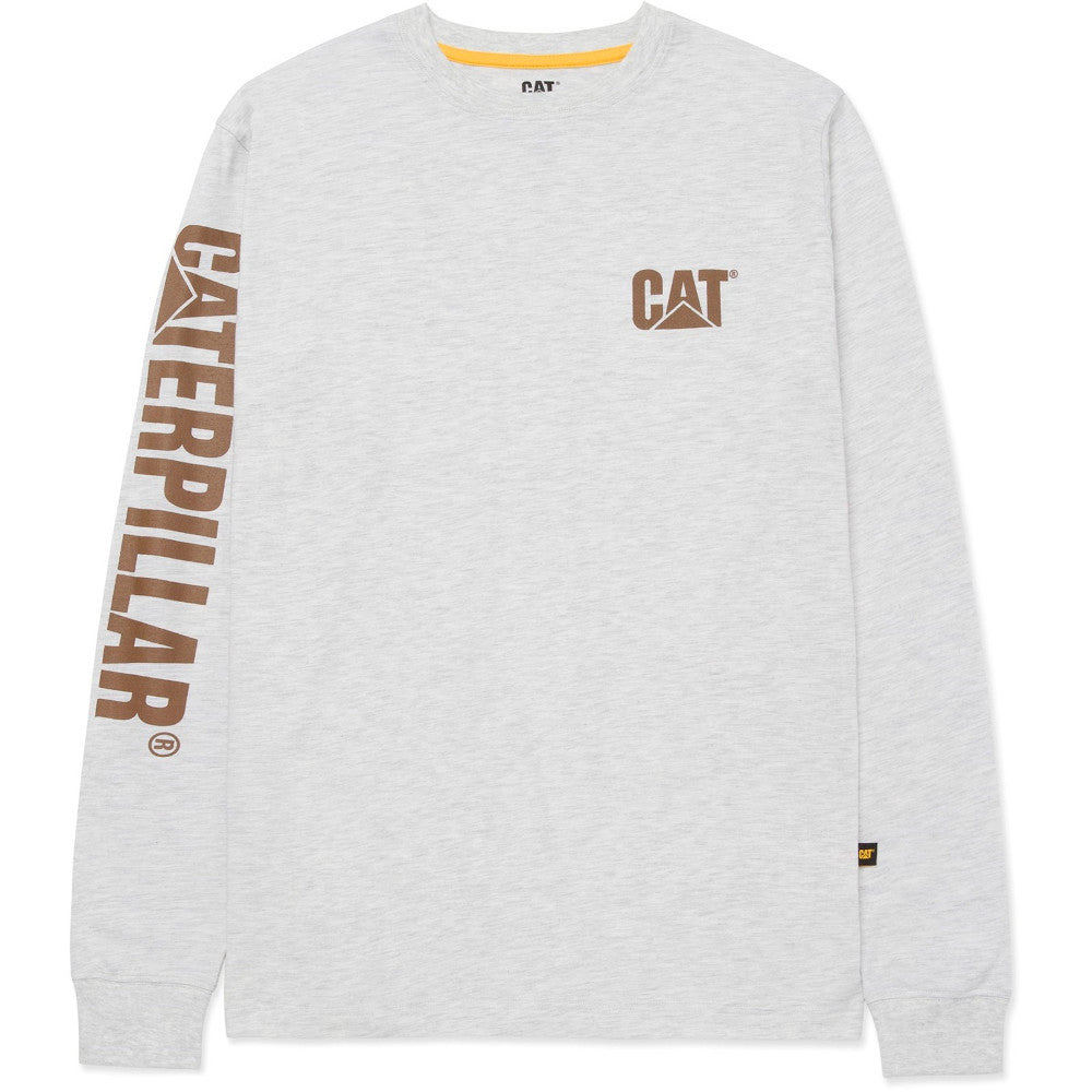 CAT Workwear Mens Trademark Banner Long Sleeve T Shirt