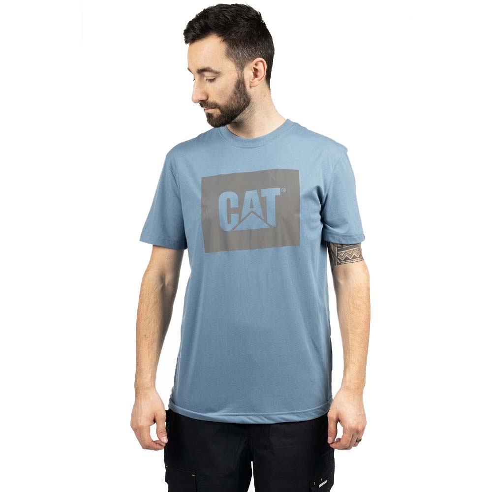 CAT Workwear Mens Graphic Cotton Blend Short Sleeve T Shirt