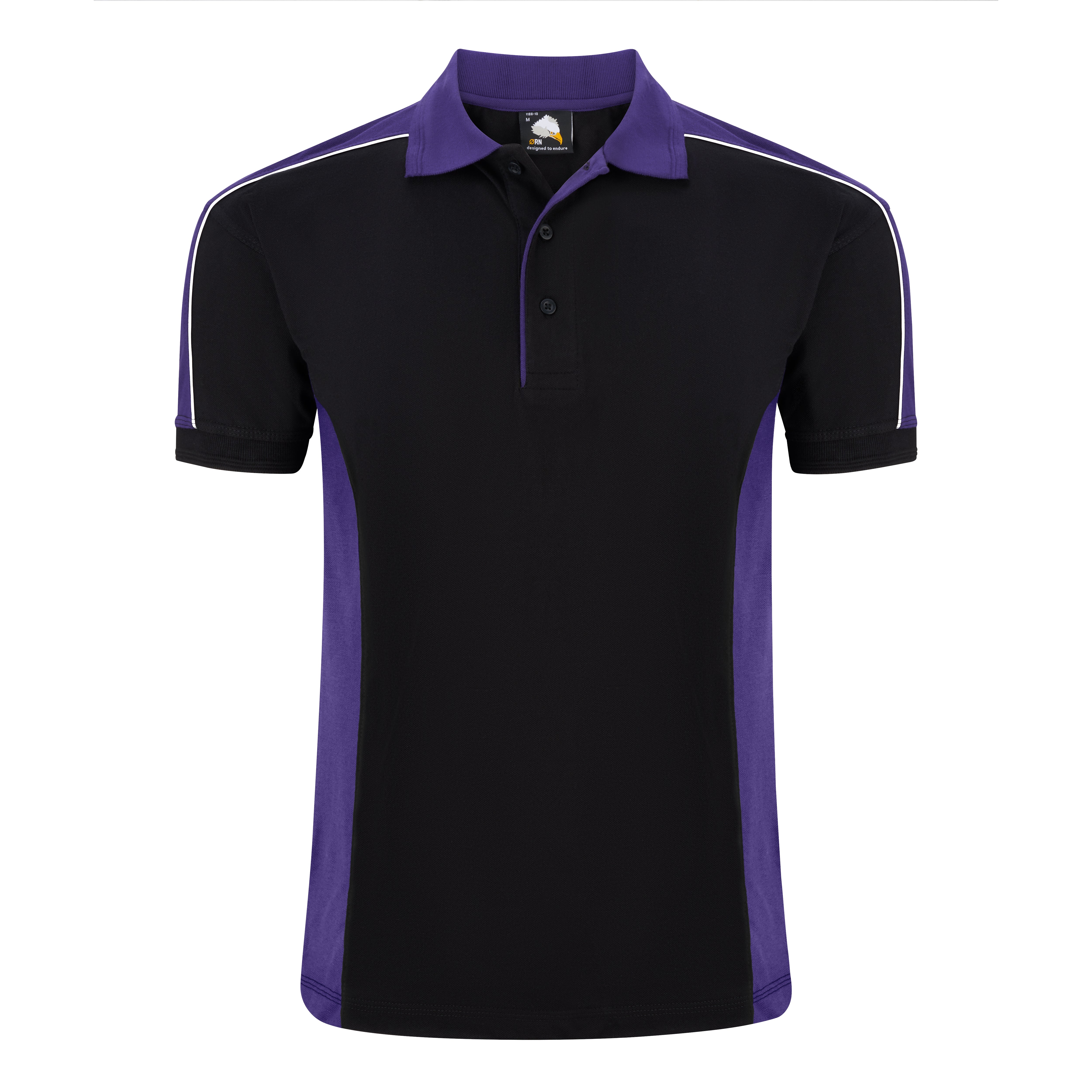 Avocet Poloshirt - Black/Purple