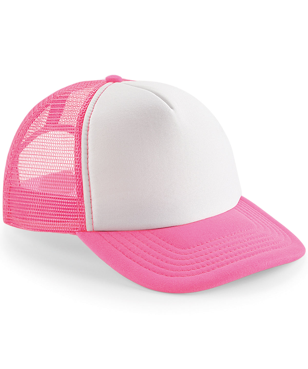 Vintage snapback trucker - Fluorescent Pink/ White