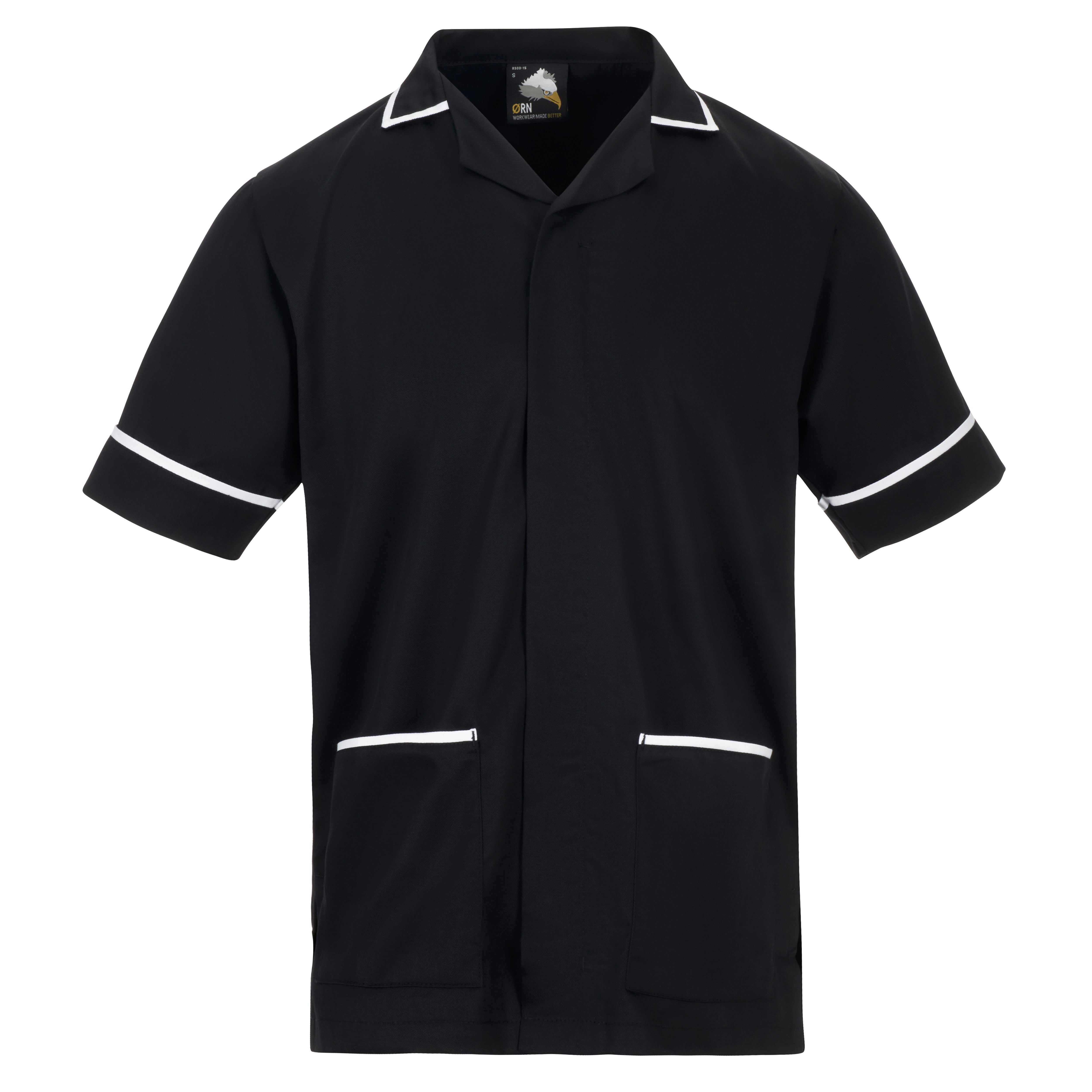Darwin Male Tunic - Black - White