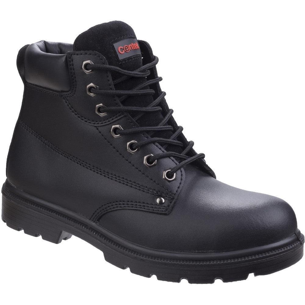 Centek Mens FS331 Classic Ankle S3 Lace Up Leather Black Safety Boots