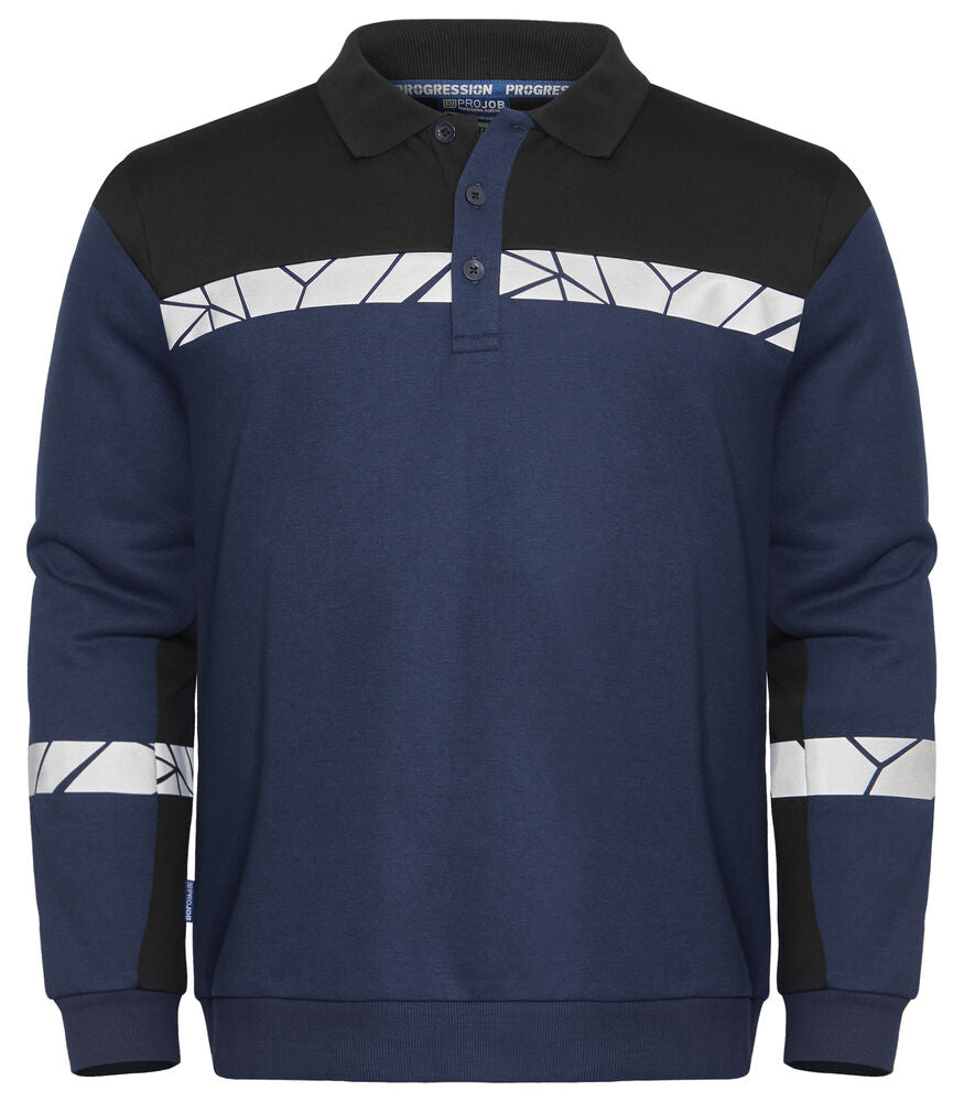 7100 POLO SWEATSHIRT
7100 POLO SWEATSHIRT 9910-VIZ - Navy/Black