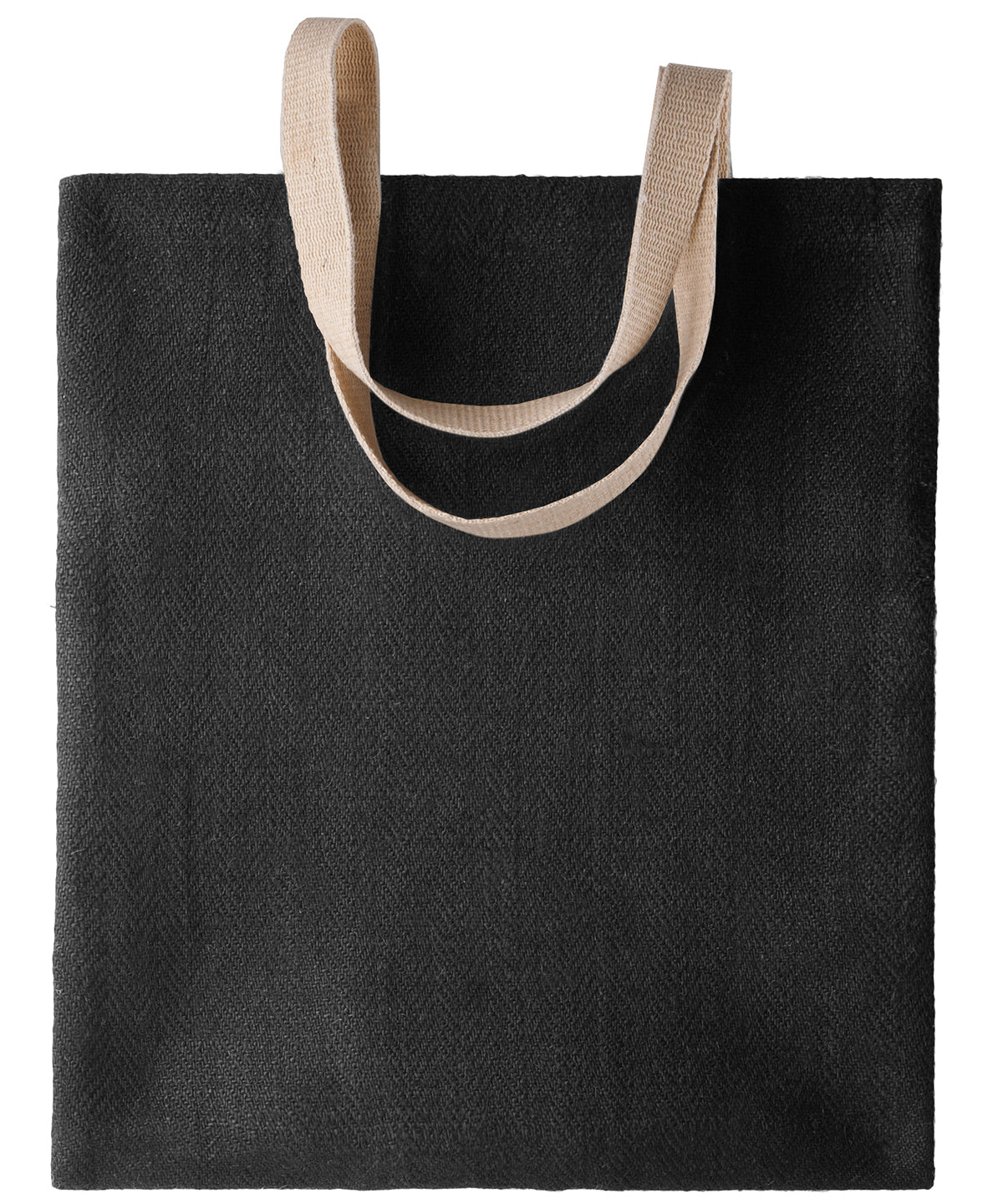 100% natural yarn dyed jute bag - Black