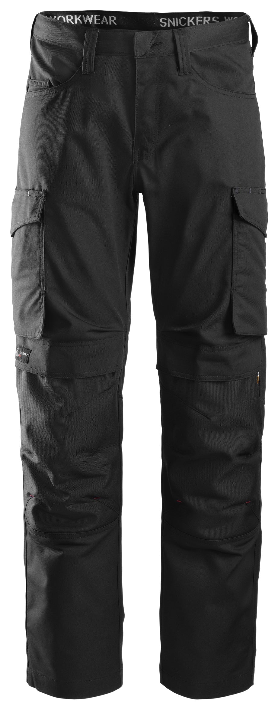 Service Trousers + Knee Pockets - Black\Black - 0404