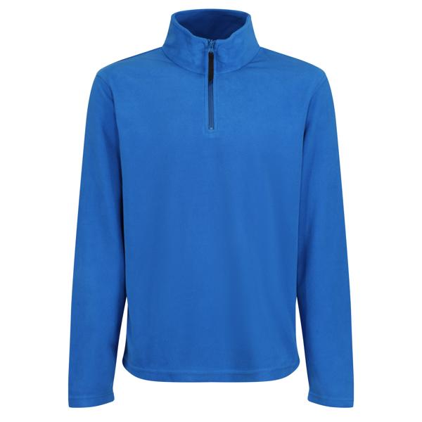 Micro Zip Neck - Oxford Blue