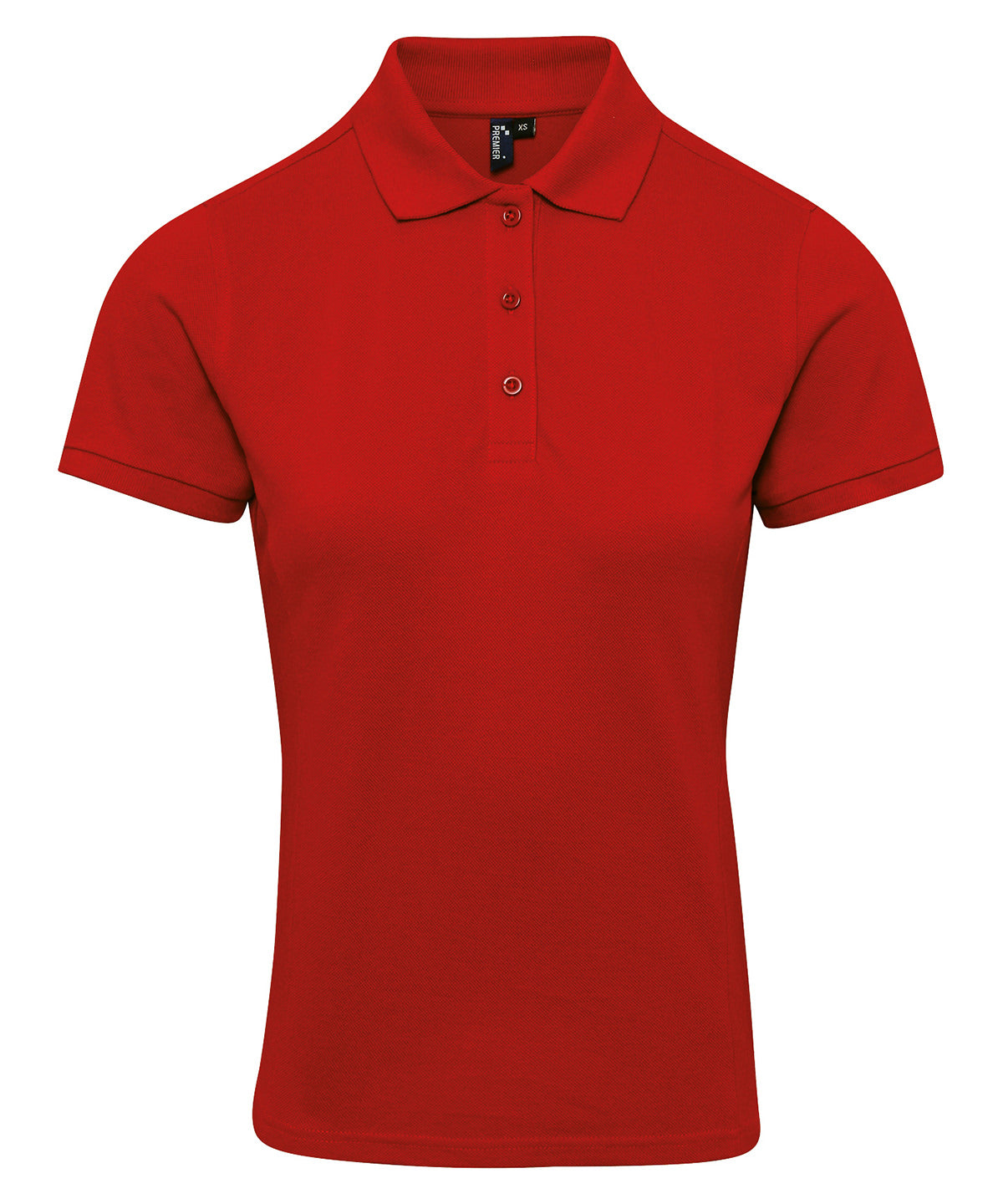 Women's Coolchecker plus piqué polo with CoolPlus® - Red