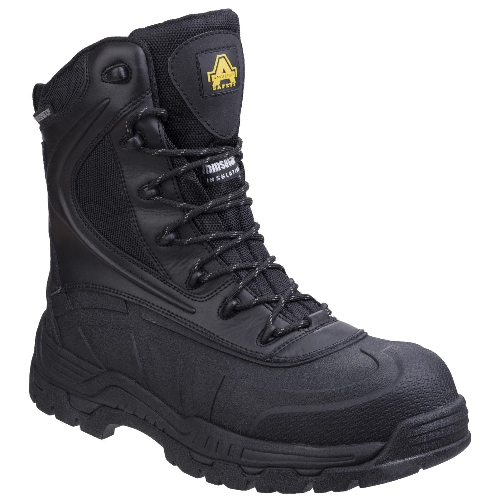AS440 Hybrid Metal Free Hi-leg Waterproof Safety Boot - Black