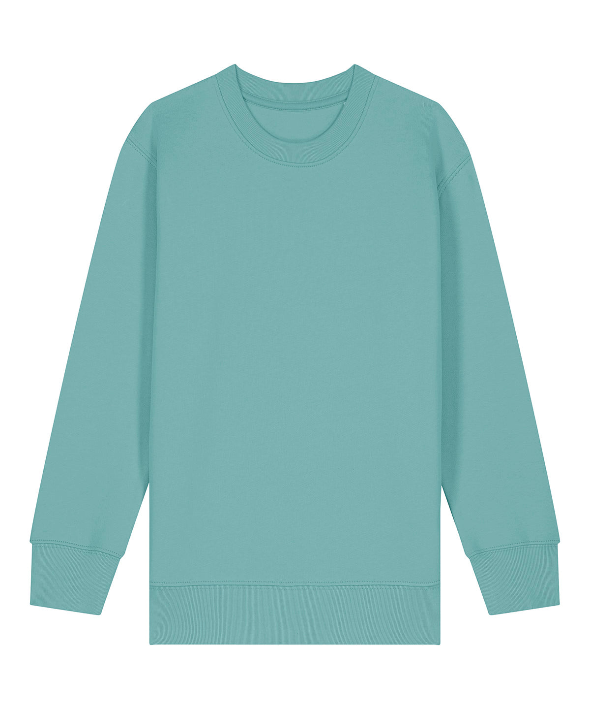 Kids Mini Changer 2.0 iconic crew neck sweatshirt (STSK181) - Teal Monstera