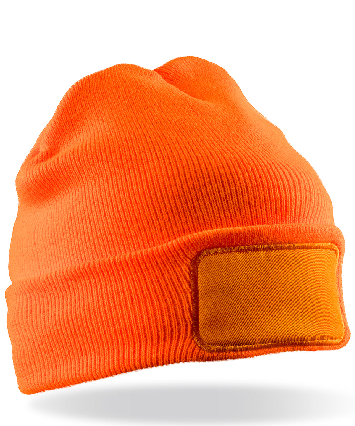 Double-knit Thinsulate™ Printers Beanie - Fluorescent Orange
