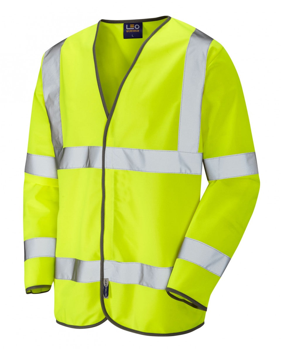 SHIRWELL ISO 20471 Cl 3 Sleeved Waistcoat - HV Yellow