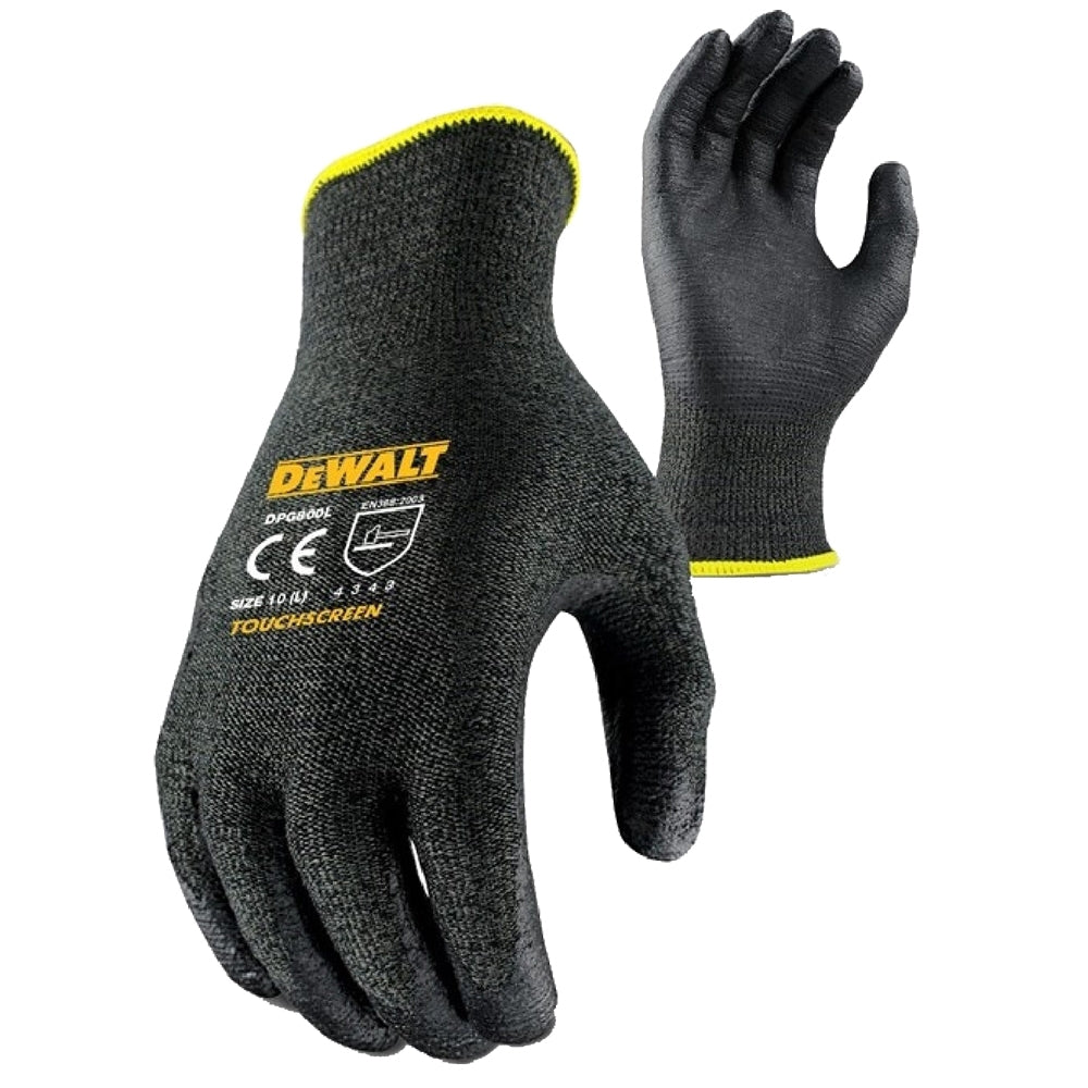 Dewalt Mens DPG800L Palm Grip Touchscreen Work Gloves