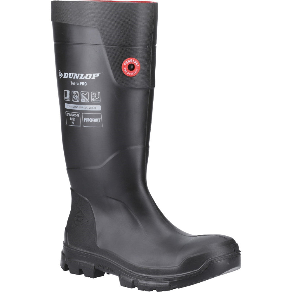 Dunlop Mens TerraPro Full Safety Steel Toe Wellingtons