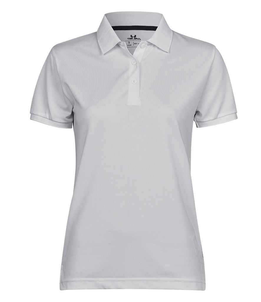Tee Jays Ladies Club Polo Shirt - White