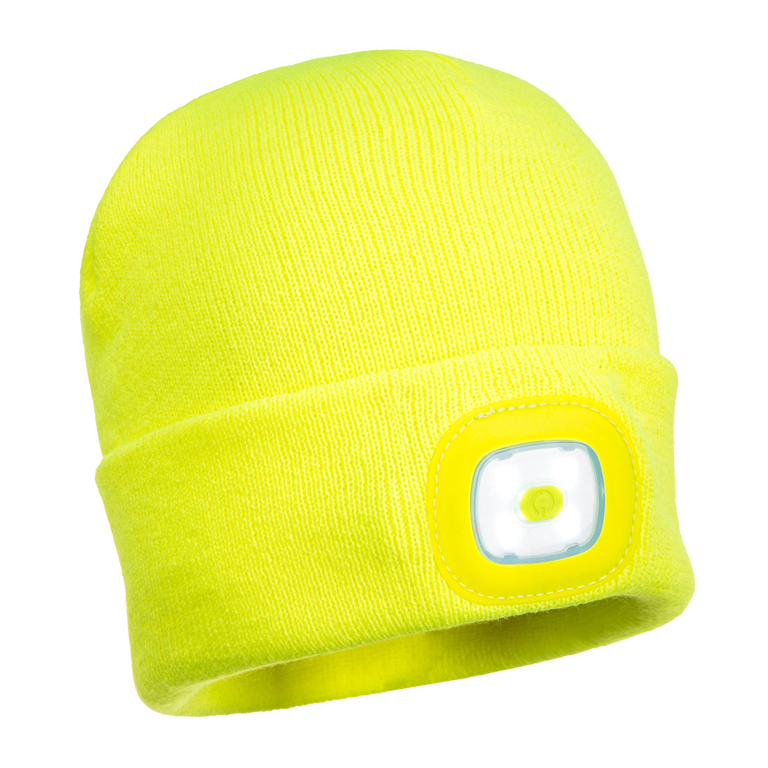 Beanie USB Rechargeable LED Head Light - Yellow