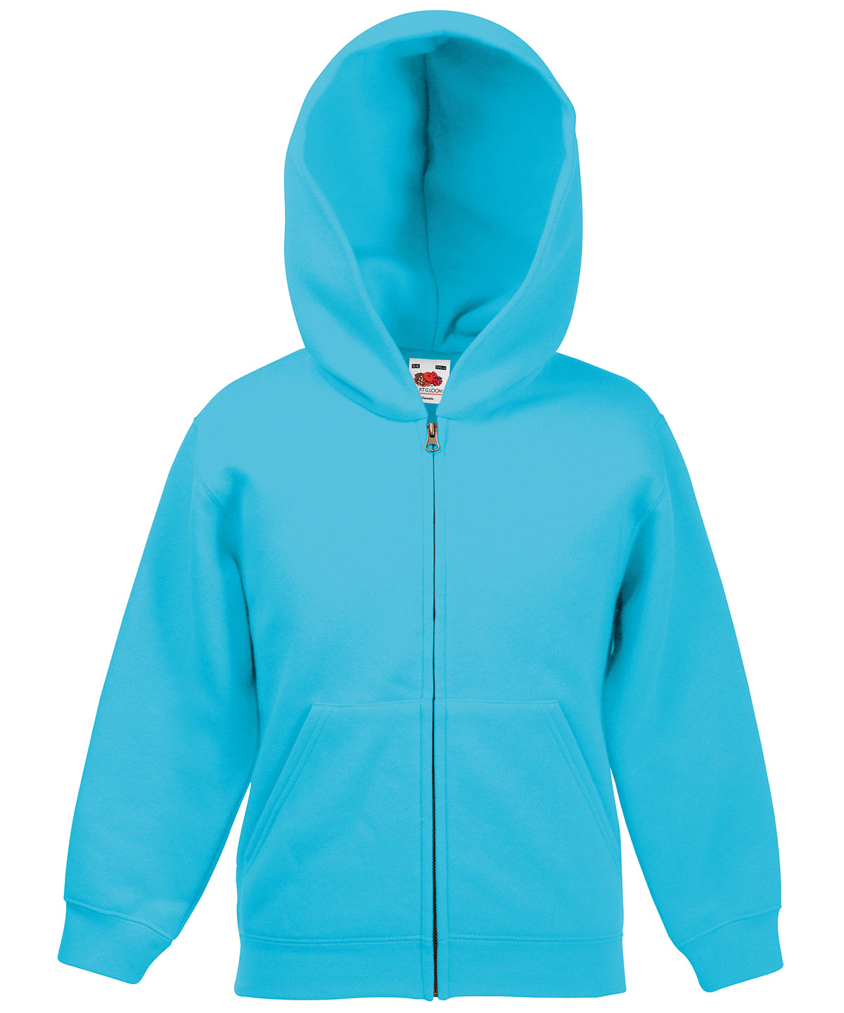 Kids classic hooded sweatshirt jacket - Azure Blue