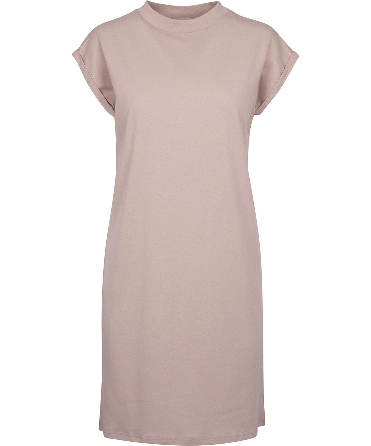 Women's turtle extended shoulder dress - Dusk Rose