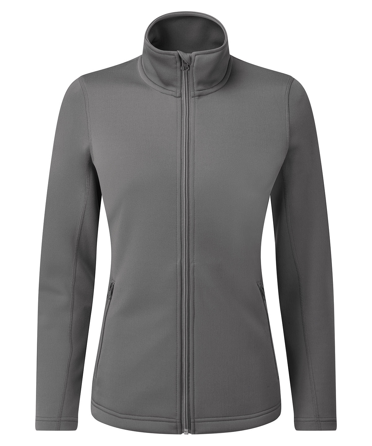Women's spun dyed sustainable zip-through sweatshirt - Dark Grey