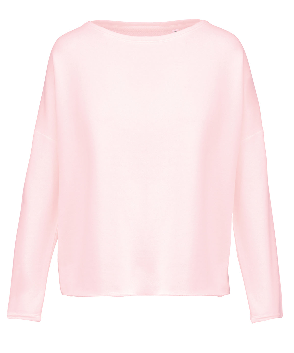 Ladies' oversized sweatshirt - Pale Pink