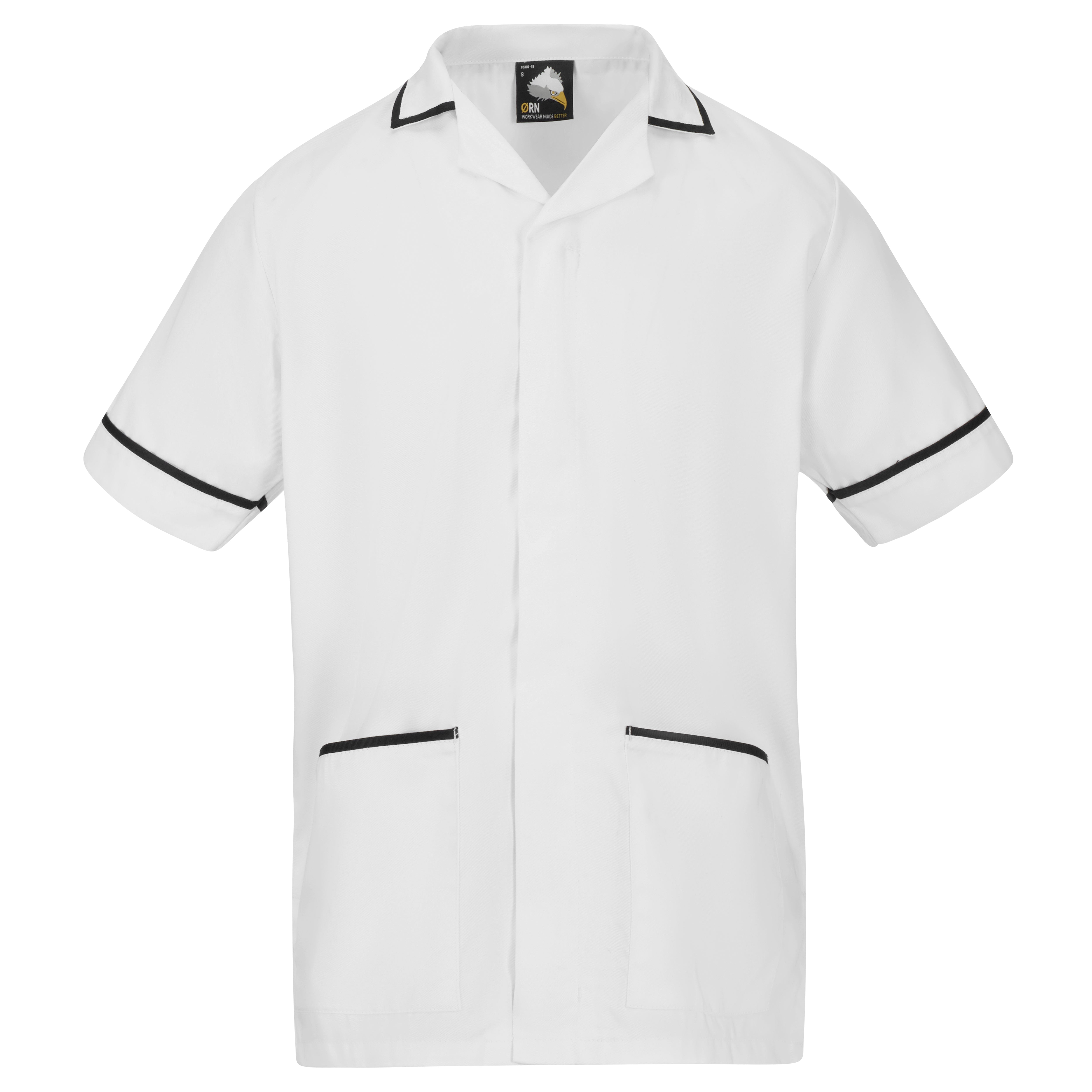Darwin Male Tunic - White - Black