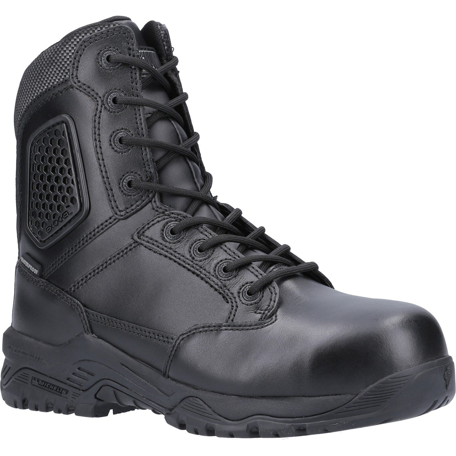 Strike Force 8.0 Side-Zip CT CP WP Uniform Safety Boot - Black