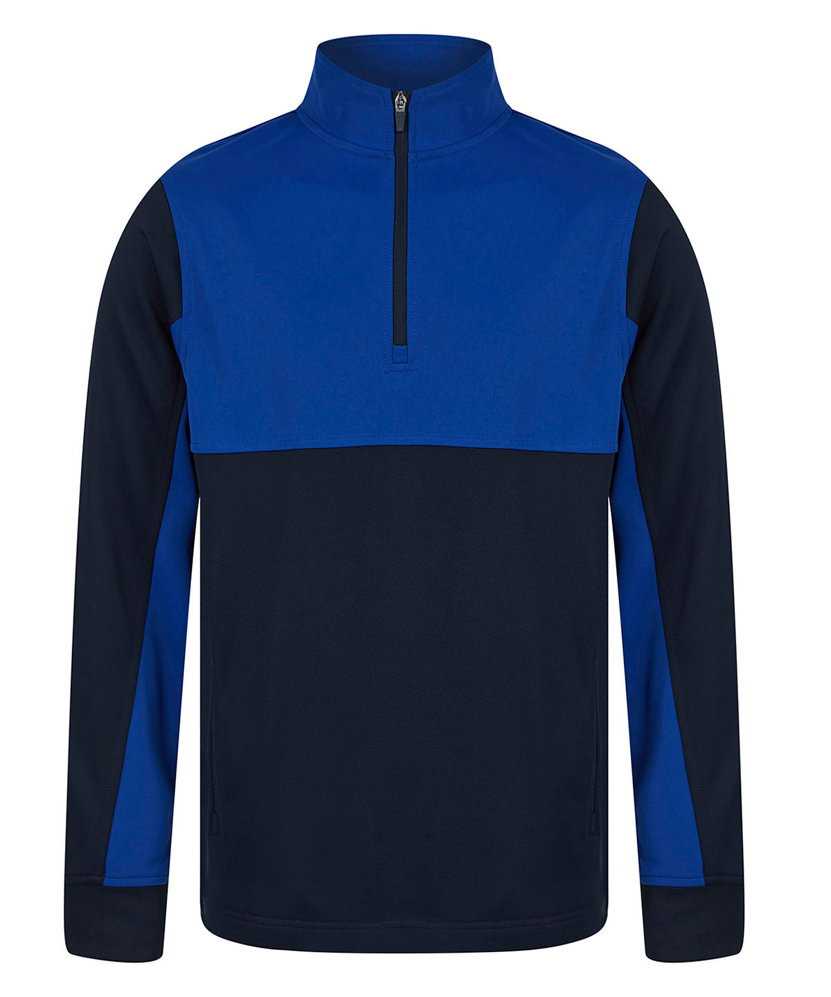 Kids 1/4 tracksuit top - Navy/Royal
