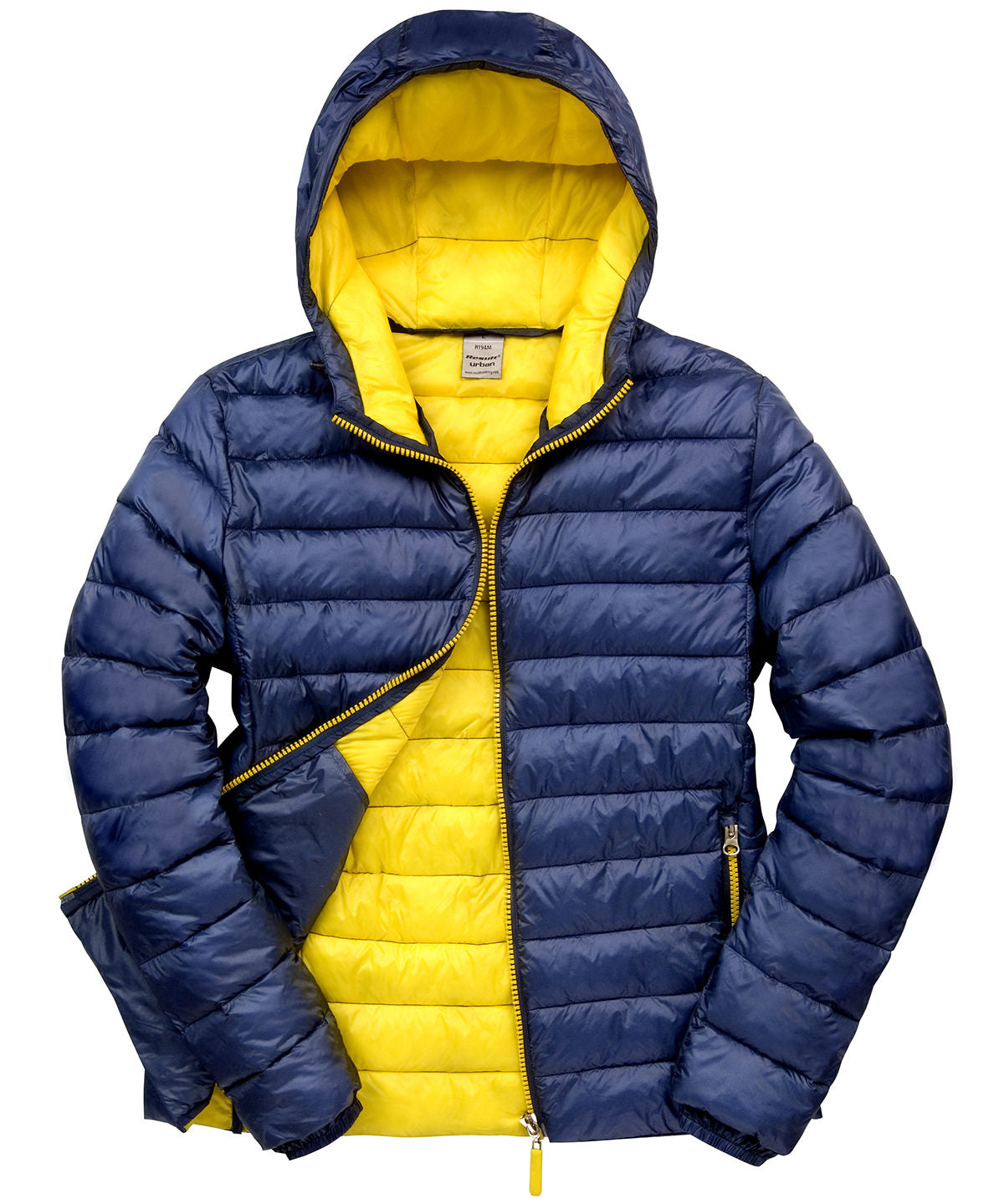 Urban Snow Bird Hooded Jacket - Navy/Yellow