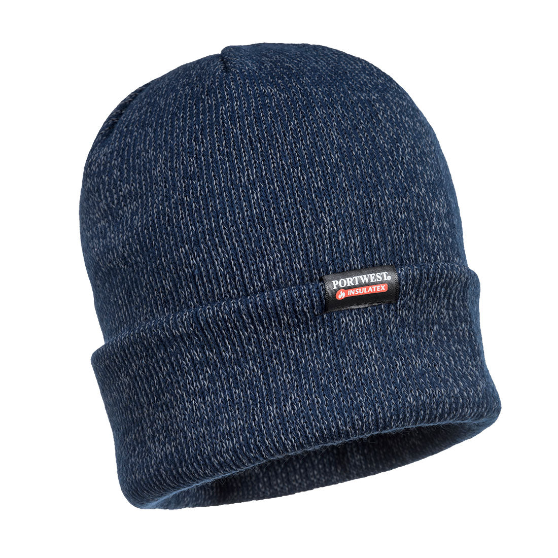 Reflective Knit Beanie Insulatex Lined - Navy
