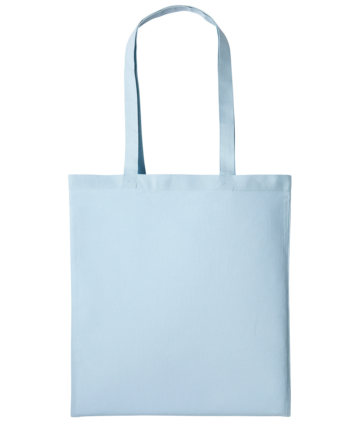 Cotton shopper long handle - Pastel Blue