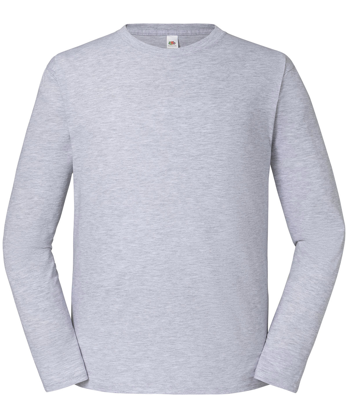 Iconic 195 ringspun premium long sleeve T - Heather Grey