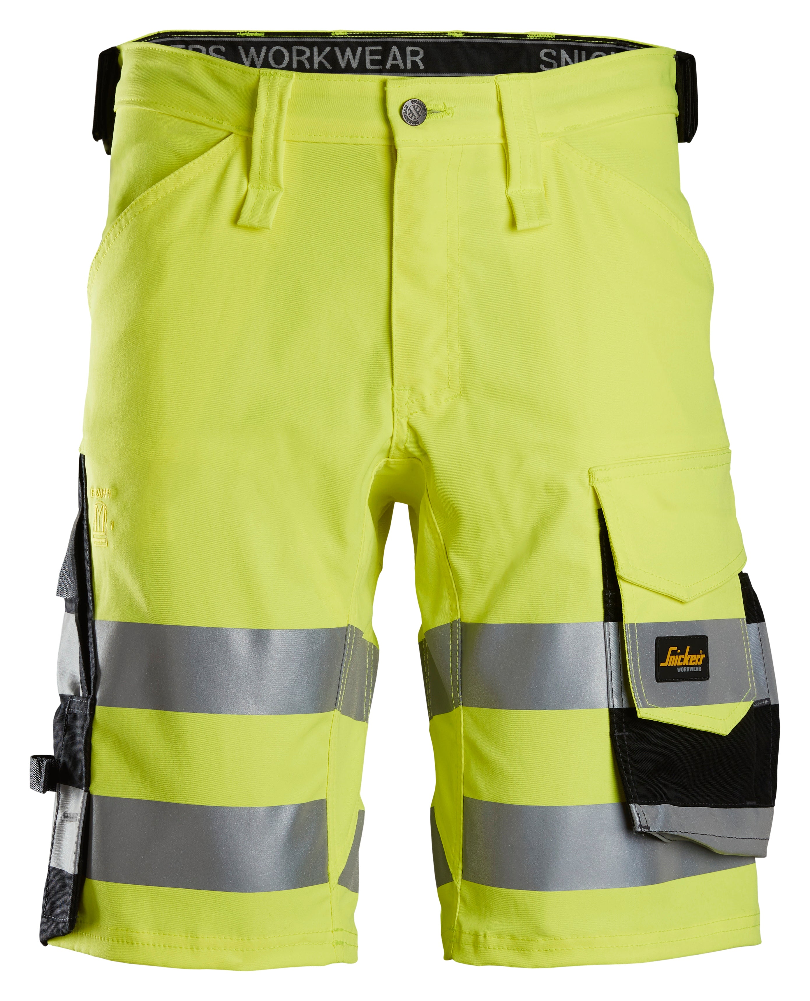 High-Vis Class 1 Stretch Shorts - High vis yellow\Black - 6604