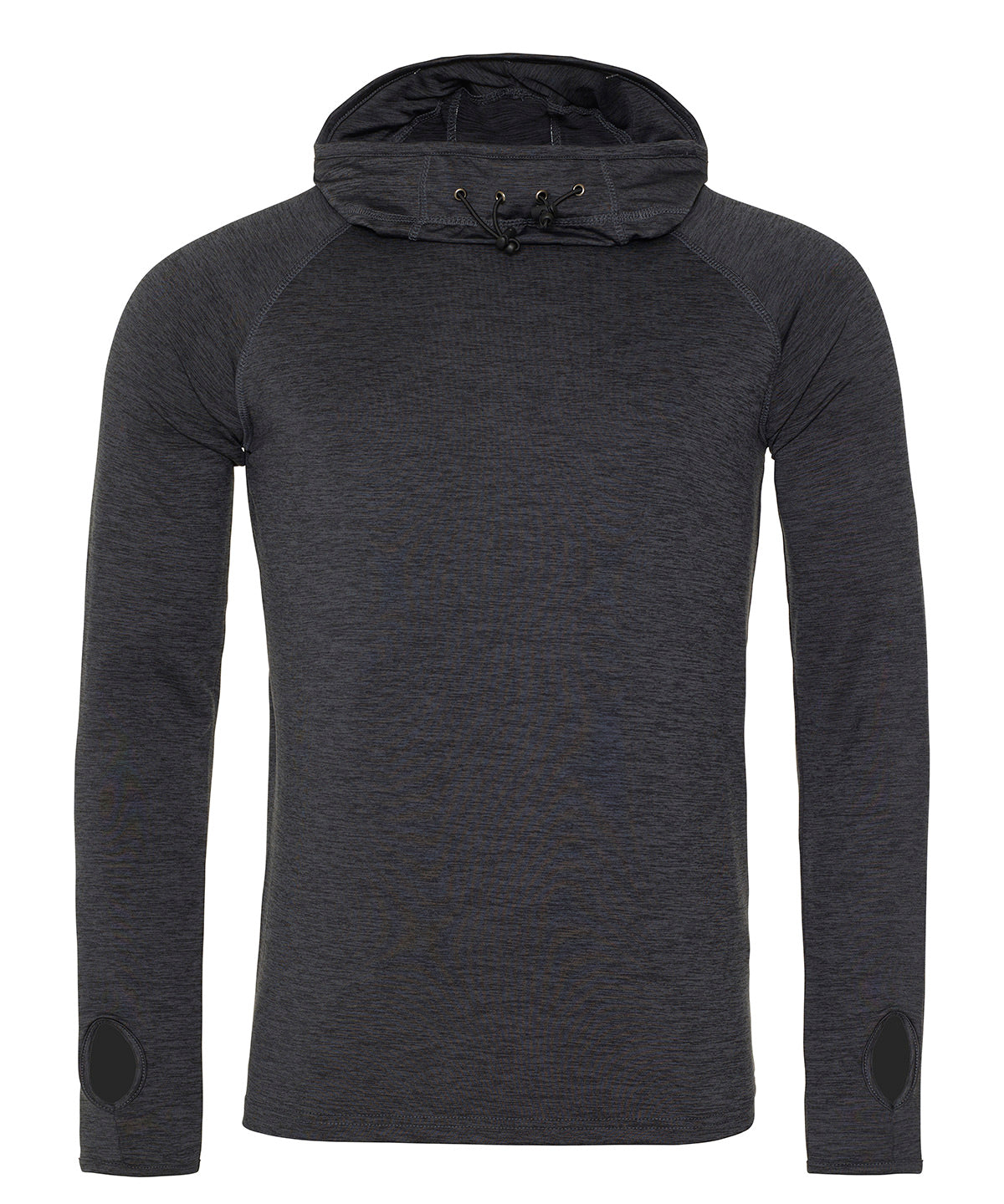 Cool Cowl Neck Top - Black Slate Melange