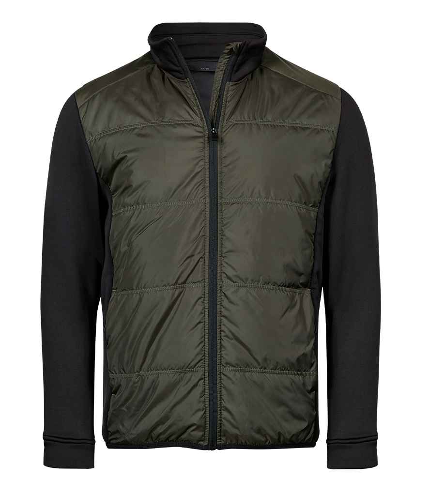 Tee Jays Hybrid-Stretch Jacket - Deep Green/Black