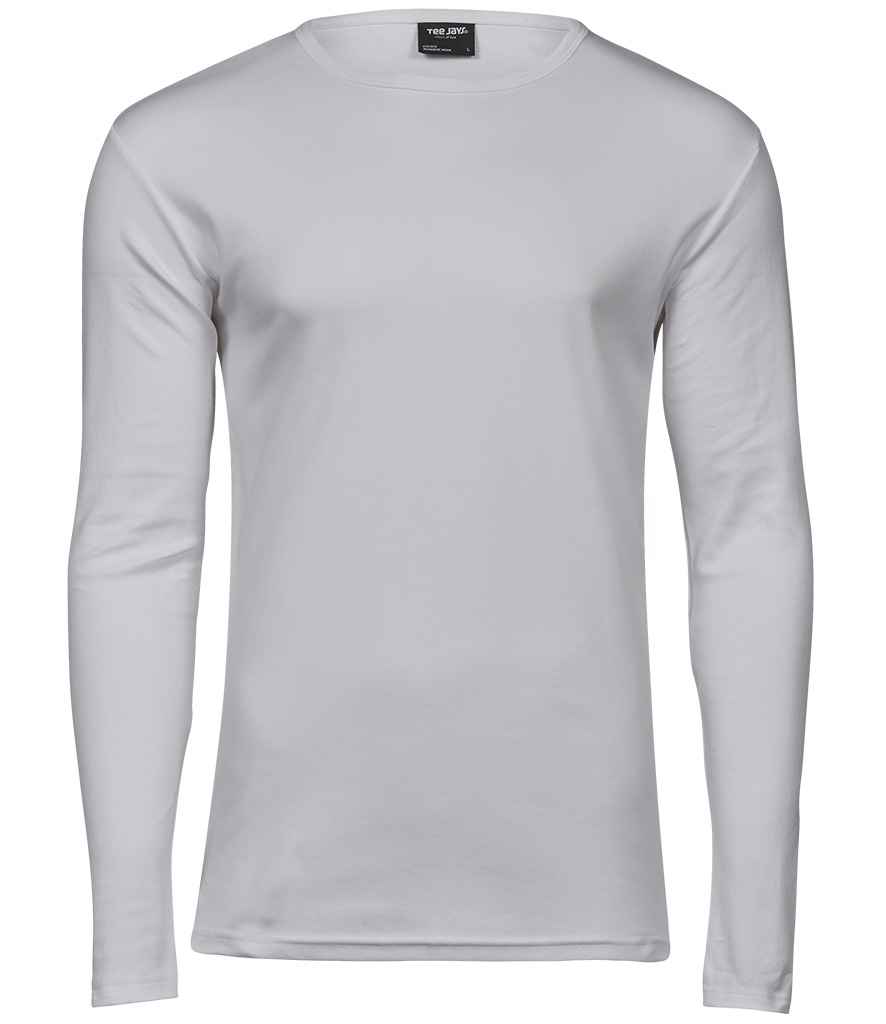 Tee Jays Long Sleeve Interlock T-Shirt - White