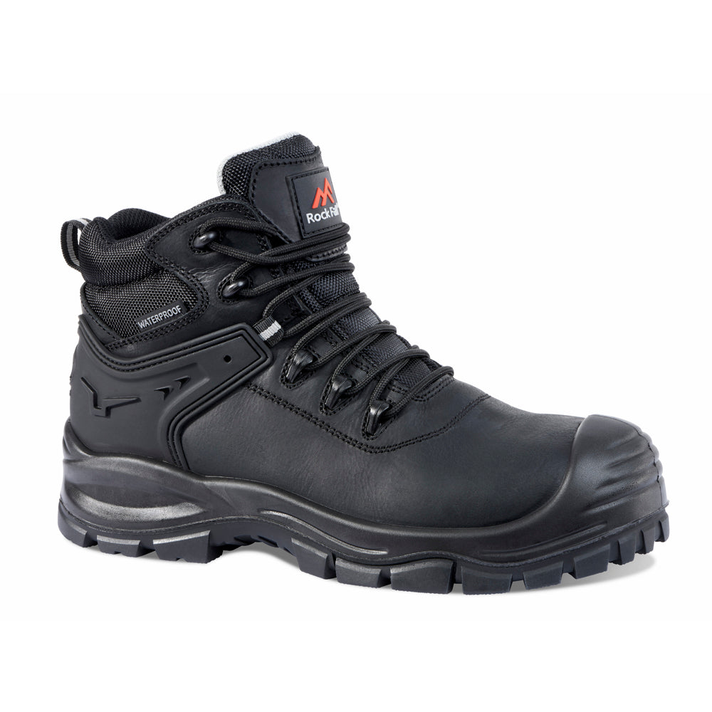 Rock Fall RF910 Surge Electrical Hazard Waterproof Safety Boot Size 3 - Black