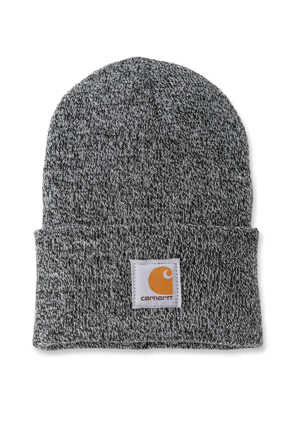 Knit Cuffed Beanie - Black/White