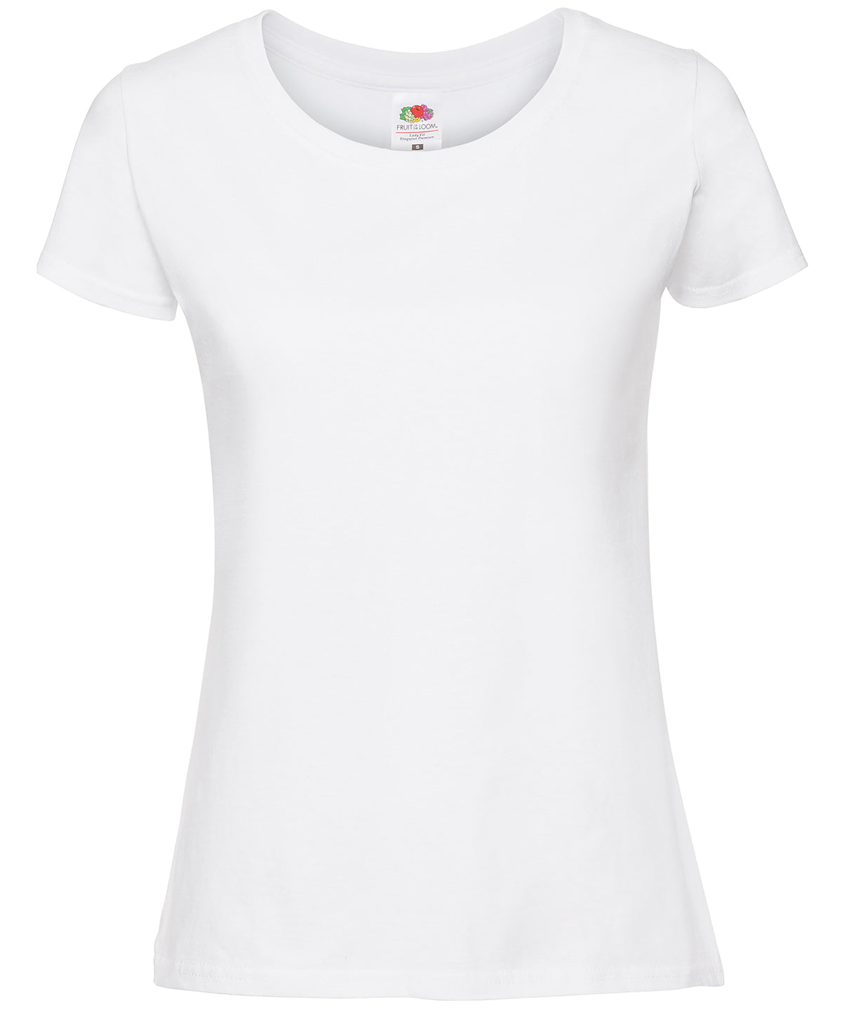 Lady-fit ringspun premium t-shirt - White